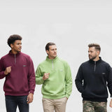 سويت شيرت بسوستة رجالى ميلتون قطن 100% اسود-اخضر-نبيتي شتوي من روبيس - 4042