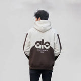 سويت شيرت هودي رجالى ميلتون قطن 100% بني-اخضر-ازرق شتوي من روبيس - 4049