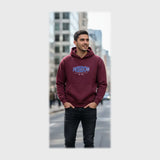 سويتشيرت هودي مطبوع رجالي ميلتون قطن 100% الوان متعددة شتوي من روبيس - 4050