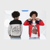 توينز مطبوع قطعتين اولادي ميلتون قطن الوان متعددة شتوي من أسامة تكس - 4056