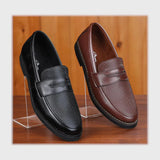 حذاء بانص رجالى فوندي PU اسكاي مستورد اسود جميع المواسم من إسكافي - 41-BK