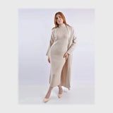 طقم دريس وكارديجان تريكو حريمي تريكو الوان متعددة شتوي من إم كيه إم فاشون - 4100