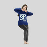 بيجامه مطبوع قطعتين حريمي قطيفه هايدي الوان متعدده شتوي من ايه ال واي - 4104