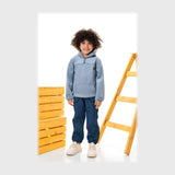 طقم قطعتين اولادي اولادي بنطلون سوفت ضهر هايدي قطيفة جكار تقيل ضهر هايدي ألوان متعددة من روزانا - 4121