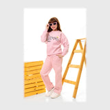 طقم قطعتين بناتي بناتي قماش قطيفة جكار تقيل مبطن ضهر هايدي ألوان متعددة من روزانا - 4202