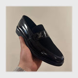 حذاء بانص رجالى فوندي PU اسكاي مستورد اسود جميع المواسم من إسكافي - 42