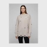 بلوزة كباسين اوفر سايز حريمي تريكو الوان متعددة شتوي من إم كيه إم فاشون - 4300