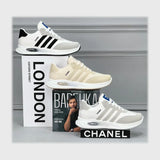 حذاء سنيكرز رجالي مقاس خاص فوندي جلد إسكاي مستورد ونعل PVC حقن الوان متعددة جميع المواسم من ميلانو - 4309