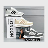 حذاء سنيكرز رجالى فوندي جلد إسكاي مستورد ونعل PVC حقن الوان متعددة جميع المواسم من ميلانو - 4331