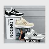 حذاء اسنيكرز رجالى فوندي جلد إسكاي مستورد ونعل PVC حقن الوان متعددة كل المواسم من ميلانو - 4345