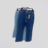 بنطلون جينز تلبيس مظبوط حريمى ربعاية درجة اولي ازرق جميع المواسم من حواء جينز - 437-1