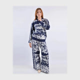 طقم تريكو مطبوع حريمي تريكو الوان متعددة شتوي من إم كيه إم فاشون - 4600