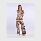 طقم تريكو مطبوع حريمي تريكو الوان متعددة شتوي من إم كيه إم فاشون - 4600