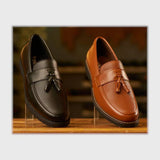 حذاء بانص رجالى فوندي PU اسكاي مستورد اسود جميع المواسم من إسكافي - 47-BK