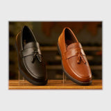 حذاء بانص رجالى فوندي PU اسكاي مستورد هافان جميع المواسم من إسكافي - 47-HV