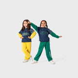 ترنج قطعتين بناتي بناتي ملتون قطن100‎%‎  مطعم جينز ‌‎ الوان متعددة شتوي من لارك ارت - 5002