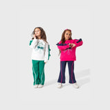 ترنج قطعتين بناتي بناتي ملتون قطن100‎%‎ ‌‎ الوان متعددة شتوي من لارك ارت - 5003