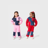 ترنج قطعتين بناتي بناتي ملتون قطن100‎%‎  مطعم جينز ‌‎ الوان متعددة شتوي من لارك ارت - 5004