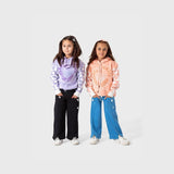 ترنج قطعتين بناتي ملتون قطن اكمام تريكو الوان متعددة شتوي من لارك ارت - 5009