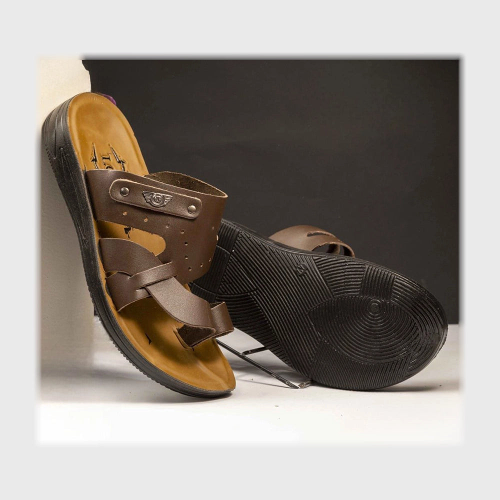 شبشب طبي رجالى جلد الوان متعددة Al-Mathaf Shoes من شوز ماركت - 502-BR