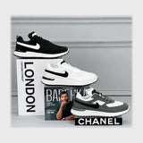 حذاء سنيكرز رجالى فوندي جلد إسكاي مستورد ونعل PVC حقن الوان متعددة جميع المواسم من ميلانو - 5084