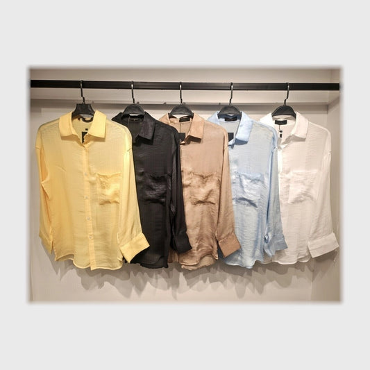 شميز ساده حريمى ساده لينين الوان متعددة شتوي من دبيو بي - 5283