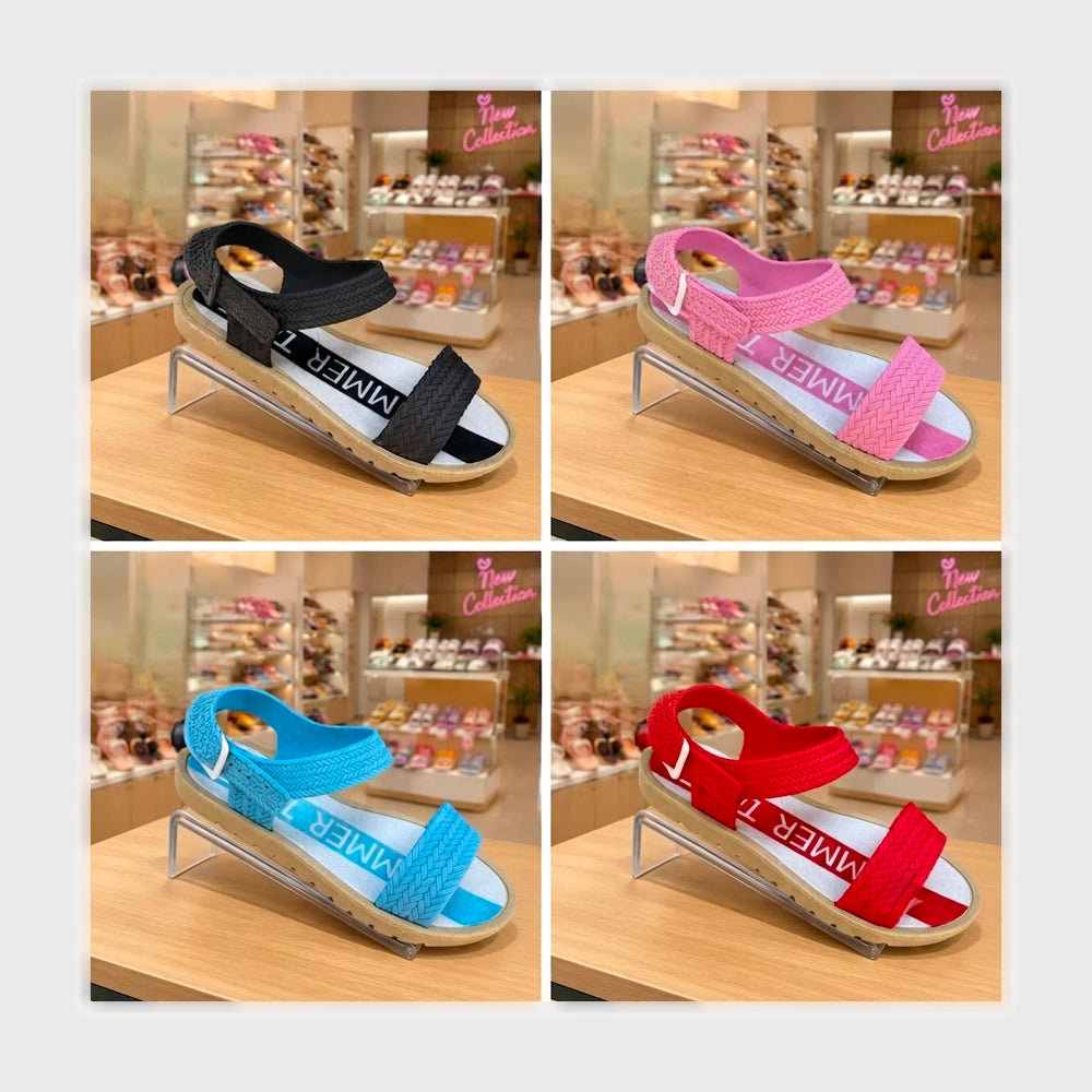 شبشب وش عريض بناتى مطاط الوان متعددة جميع المواسم من النزاهة - 533-4A