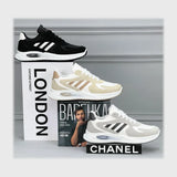 حذاء سنيكرز رجالي مقاس خاص فوندي جلد إسكاي مستورد ونعل PVC حقن الوان متعددة جميع المواسم من ميلانو - 53811