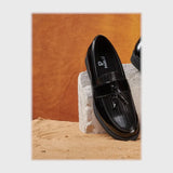 حذاء بانص رجالى فوندي PU اسكاي مستورد اسود جميع المواسم من إسكافي - 53