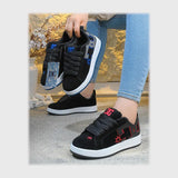 حذاء سنيكرز حريمى فوندي جلد إسكاي مستورد ونعل PVC حقن الوان متعددة جميع المواسم من لابتوب - 546