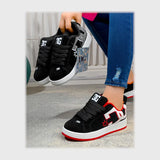 حذاء سنيكرز حريمى فوندي جلد إسكاي مستورد ونعل PVC حقن الوان متعددة جميع المواسم من لابتوب - 548