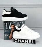 حذاء سنيكرز رجالى فوندي جلد إسكاي مستورد ونعل PVC حقن الوان متعددة جميع المواسم من ميلانو - 5517