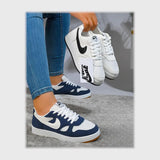 حذاء سنيكرز حريمى فوندي جلد إسكاي مستورد ونعل PVC حقن الوان متعددة جميع المواسم من لابتوب - 551