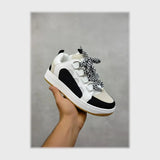 حذاء سنيكرز حريمى فوندي خيط مستورد ونعل PVC حقن الوان متعددة كل المواسم من باريس - 555-bk