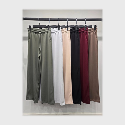 بنطلون وايد ليج حريمى اوت مان الوان متعددة شتوي من دبيو بي - 5622