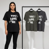 تيشرت اوفر سايز مطبوع حريمى قطن 100% الوان متعددة شتوي من دبيو بي - 5675