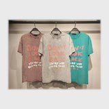 تيشرت اوفر سايز مطبوع حريمى قطن 100% الوان متعددة شتوي من دبيو بي - 5676