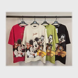 تيشرت اوفر سايز مطبوع حريمى قطن 100% الوان متعددة شتوي من دبيو بي - 5682