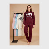 سوت مطبوع حريمى سمر ميلتون قطن 100% الوان متعددة شتوي من دبيو بي - 5685