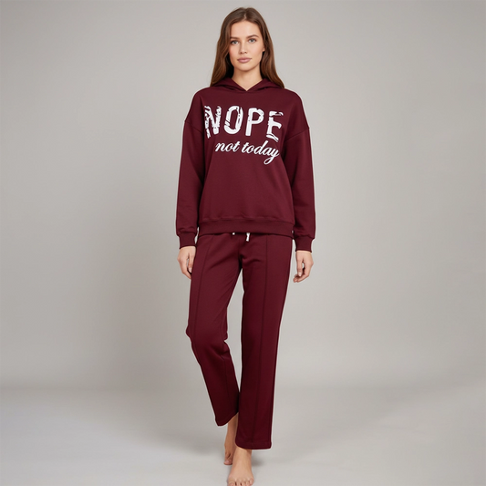 سوت مطبوع حريمى سمر ميلتون قطن 100% الوان متعددة شتوي من دبيو بي - 5685