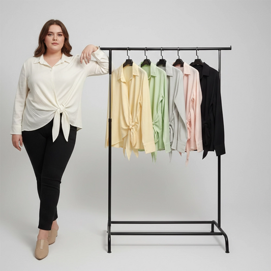 شميز فيونكه حريمى كتان الوان متعددة شتوي من دبيو بي - 5699