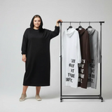 سويتشيرت طويل مطبوع حريمى قطن 90% ليكرا 10% الوان متعددة شتوي من دبيو بي - 5707