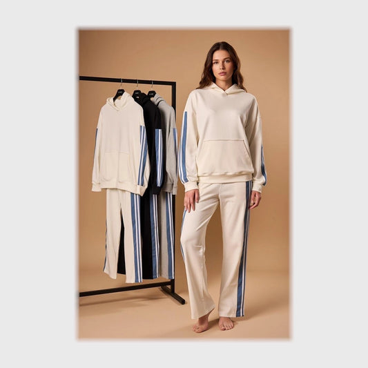 سوت جينز حريمى سمر ميلتون قطن 100% الوان متعددة شتوي من دبيو بي - 5710