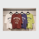 تيشرت اوفر سايز مطبوع حريمى قطن 100% الوان متعددة شتوي من دبيو بي - 5718