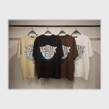 تيشرت اوفر سايز مطبوع حريمى قطن 100% الوان متعددة شتوي من دبيو بي - 5719