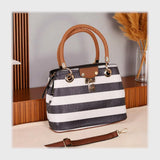 شنطة يد حريمى جلد 2اسود*لون جميع المواسم من فلامنجو - 572