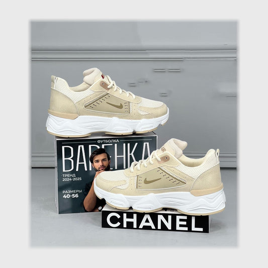 حذاء سنيكرز رجالى فوندي جلد إسكاي مستورد ونعل PVC حقن الوان متعددة جميع المواسم من ميلانو - 5808