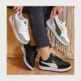 حذاء سنيكرز حريمى فوندي جلد إسكاي مستورد ونعل PVC حقن الوان متعددة جميع المواسم من كيو ار - 59005