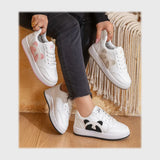 حذاء سنيكرز حريمى فوندي جلد إسكاي مستورد ونعل PVC حقن الوان متعددة جميع المواسم من كيو ار - 590081