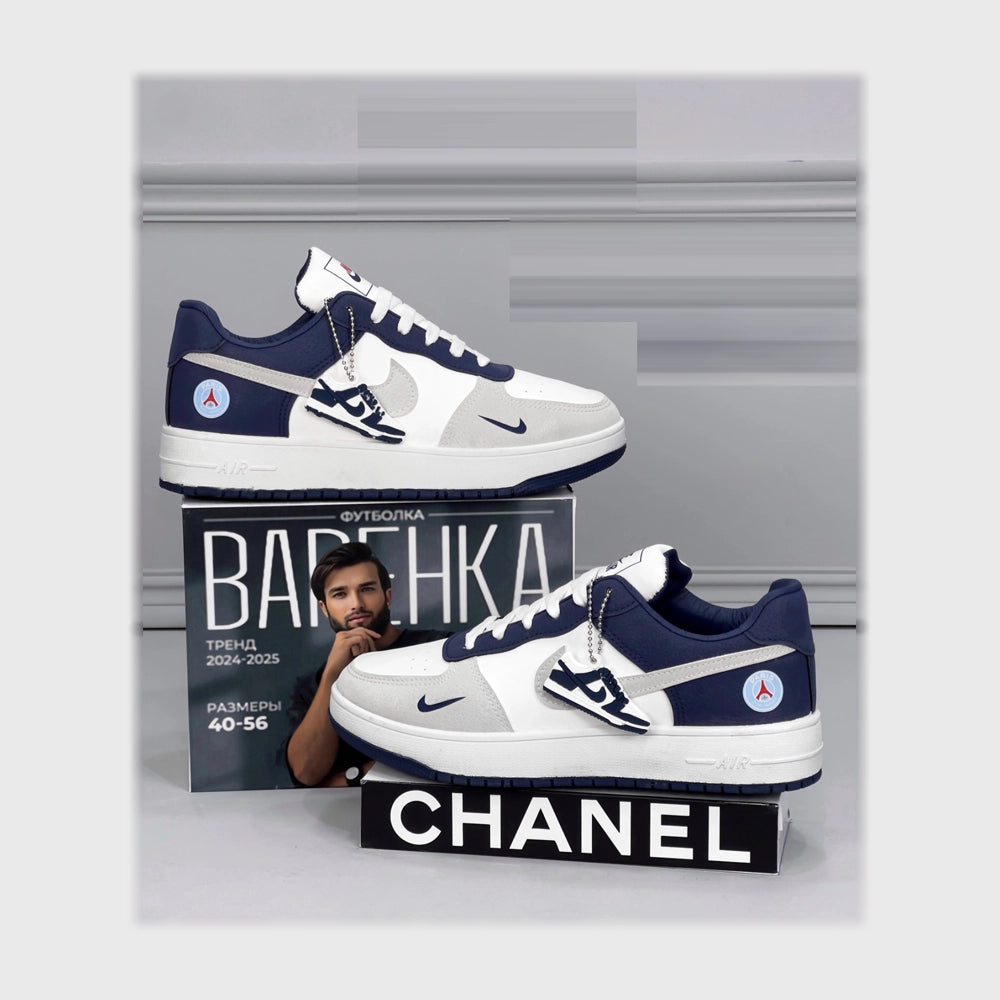 حذاء سنيكرز رجالى فوندي جلد إسكاي مستورد ونعل PVC حقن الوان متعددة جميع المواسم من ميلانو - 5943